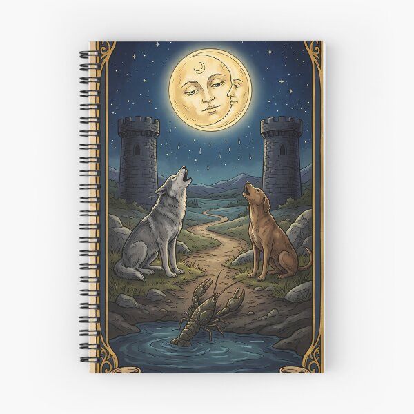 Item preview, The Moon Tarot XVIII: Mystical Night Howl designed and sold by Clavivs.