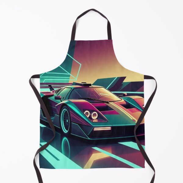 Item preview, Retro Synthwave Hypercar - Cyber Vector Race Track Art designed and sold by Nexus Space.