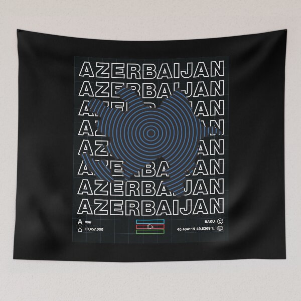 Item preview, Mapa mínimo de Azerbaiyán designed and sold by Atlas-Array.