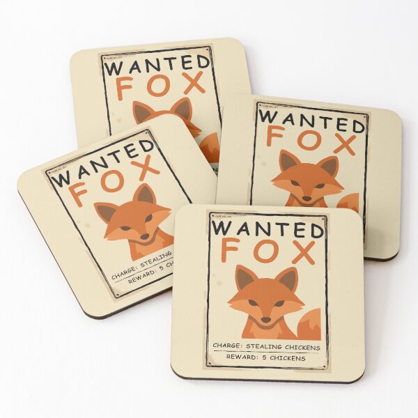 Item preview, Wanted Fox Stealing Chickens designed and sold by SakuraHaven.