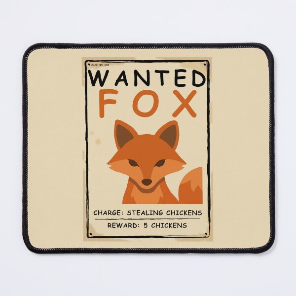 Item preview, Wanted Fox Stealing Chickens designed and sold by SakuraHaven.