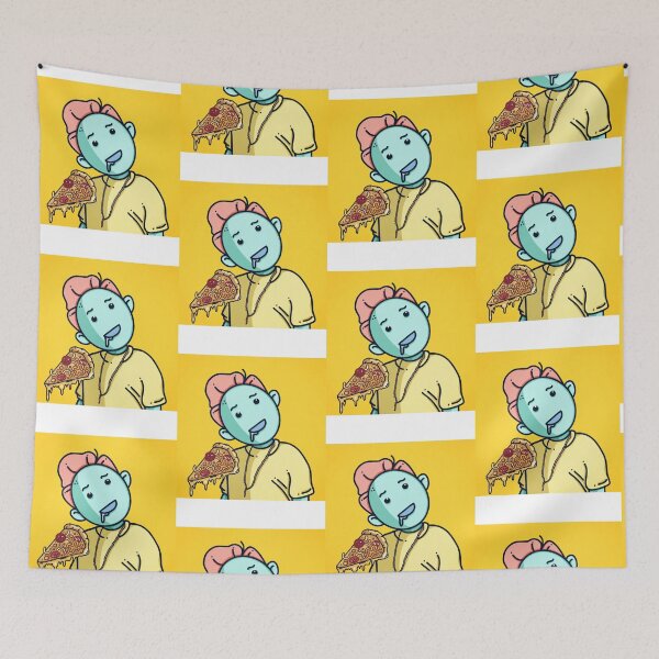 Item preview, Cute Doodled Boy and Pizza designed and sold by shiftyourbarrie.