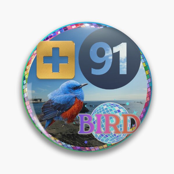 Item preview, +91BIRD Island SOUL Emblem: BOB Morito Beach Rainbow Gradient Edition designed and sold by Plus91BIRD.