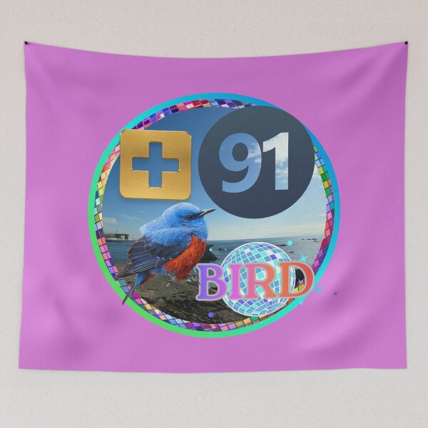 Item preview, +91BIRD Island SOUL Emblem: BOB Morito Beach Rainbow Gradient Edition designed and sold by Plus91BIRD.