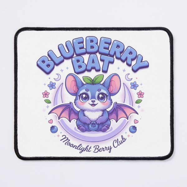 Item preview, Blueberry Bat Kawaii T-Shirt – Moonlight Berry Club Cute Halloween Gift for Bat Lovers & Cozy Kawaii Fans designed and sold by GemBob Creations.