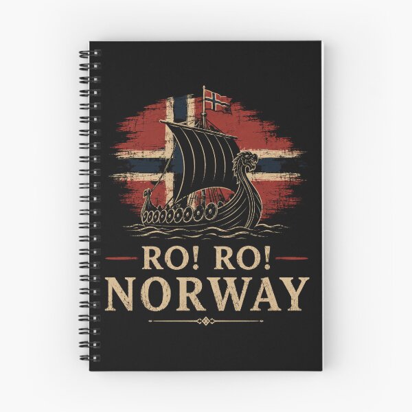 Item preview, RO! RO! Norge Viking Longship Norwegian Flag Scandinavian Heritage Design  designed and sold by Crystal-Tree.