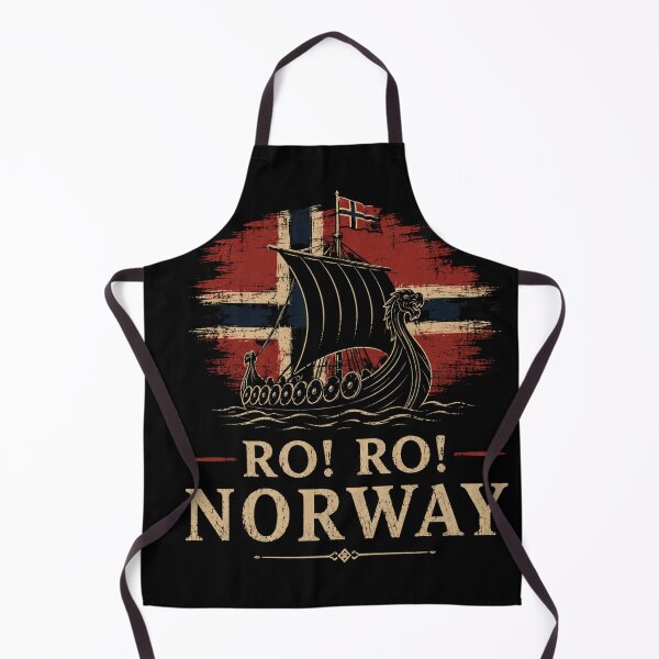 Item preview, RO! RO! Norge Viking Longship Norwegian Flag Scandinavian Heritage Design designed and sold by Crystal-Tree.