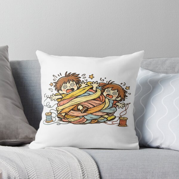 Item preview, Sewing Squad – Cute Boy & Girl Cartoon Characters designed and sold by EverStitchStudio ★★★★★.