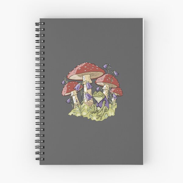 Item preview, Frog in Vest with Amanita Mushrooms and Bluebells designed and sold by LeshanArt.