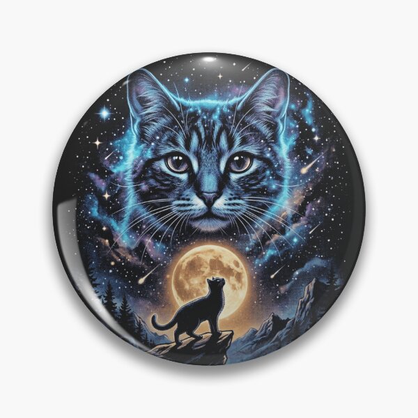 Item preview, Retro Cat Looking At The Moon designed and sold by legendaryskins.