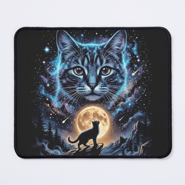 Item preview, Retro Cat Looking At The Moon designed and sold by legendaryskins.