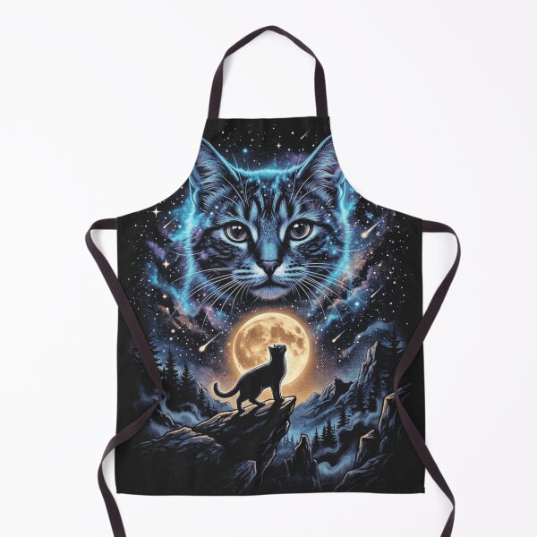 Item preview, Retro Cat Looking At The Moon designed and sold by legendaryskins.