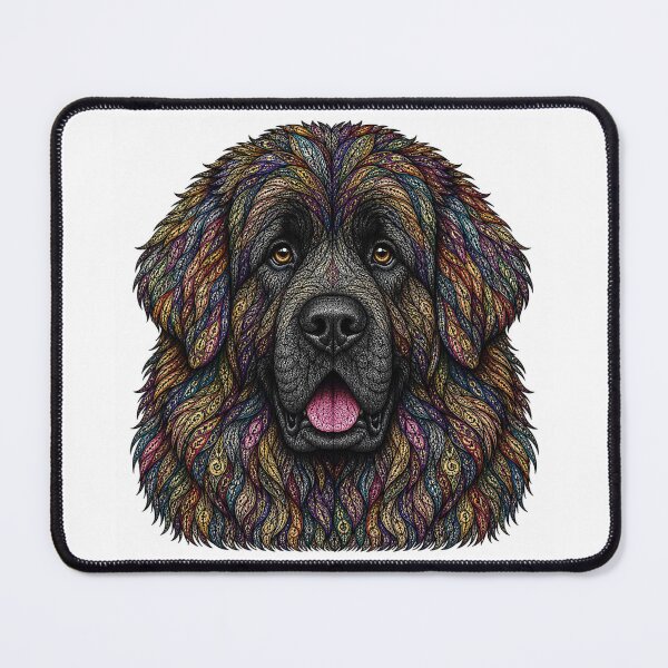 Item preview, Colorful Newfoundland Dog designed and sold by PaintedbyCarol.