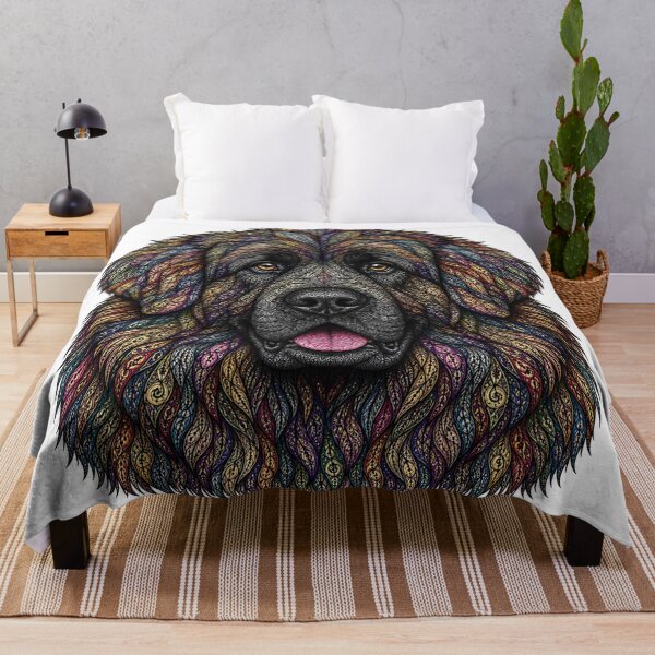 Item preview, Colorful Newfoundland Dog designed and sold by PaintedbyCarol.