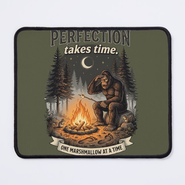 Item preview, Perfection Takes Time Marshmallow Bigfoot designed and sold by Roy & Tiffany.
