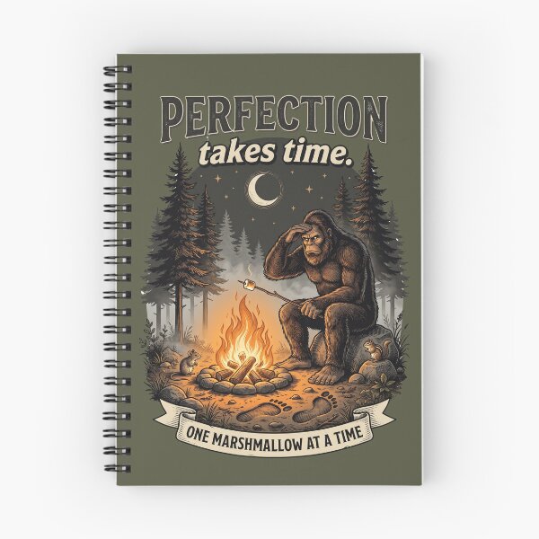 Item preview, Perfection Takes Time Marshmallow Bigfoot designed and sold by Roy & Tiffany.