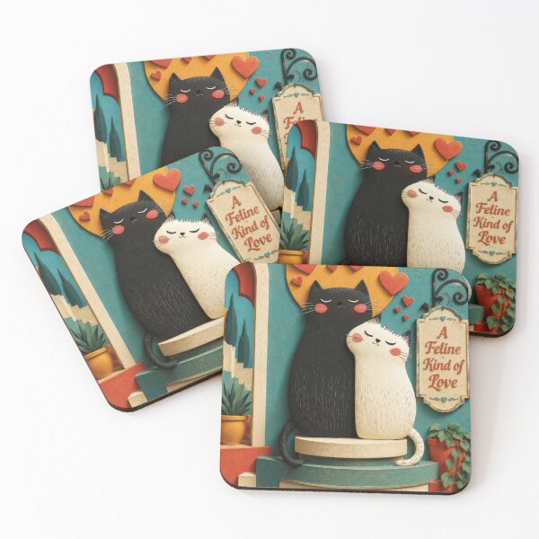 Item preview, A Feline Kind of Love designed and sold by Andy Gambino Art.