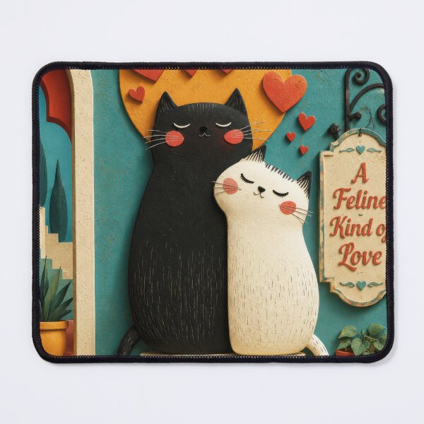 Item preview, A Feline Kind of Love designed and sold by Andy Gambino Art.