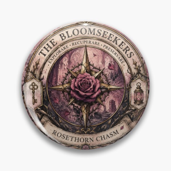 Item preview, Bloomseekers badge designed and sold by VelvetVeilPress.