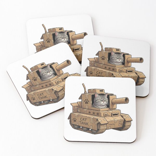 Item preview, Cat in Cardboard Box Tank designed and sold by YNAMREG.