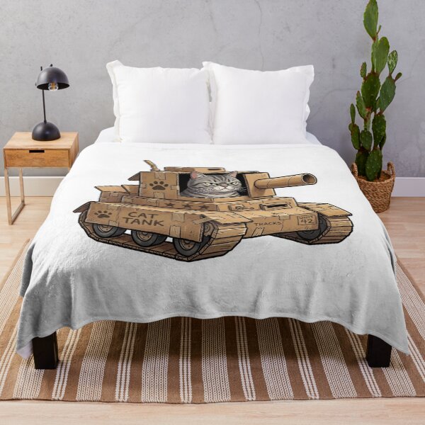 Item preview, Cat in Cardboard Box Tank designed and sold by YNAMREG.