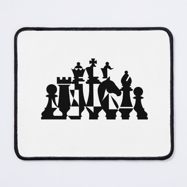 Item preview, Abstract Geometric Chess in Black and White designed and sold by Mangust-in.
