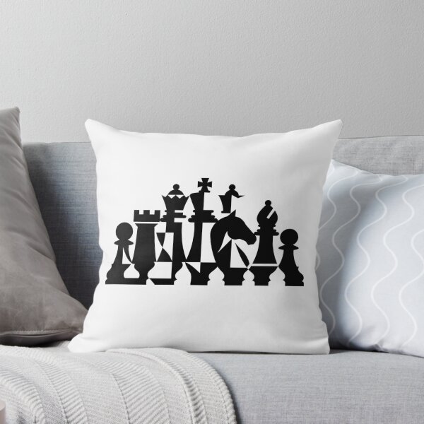 Item preview, Abstract Geometric Chess in Black and White designed and sold by Mangust-in.