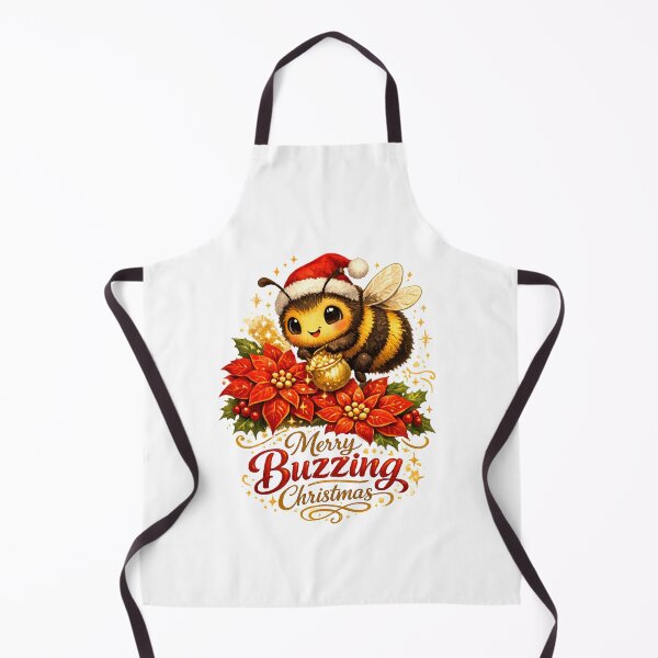 Artikelvorschau, Merry Buzzing Christmas Cute Bee entworfen und verkauft von DesignsCreative.