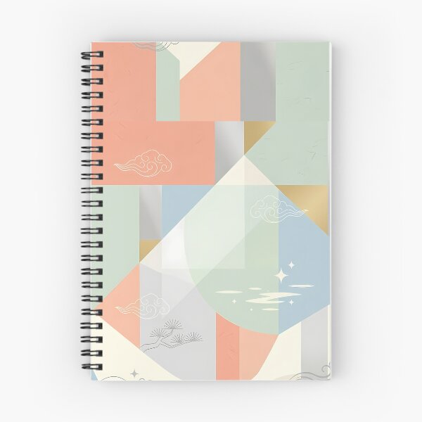 Item preview, Aesthetic Korean Heritage Pastel Geometric Pattern - Soft Modern Oriental Art designed and sold by SOOstudio73.