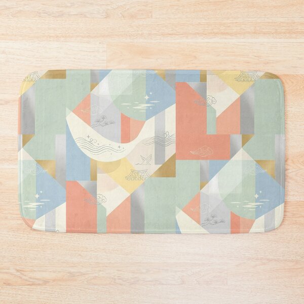 Item preview, Aesthetic Korean Heritage Pastel Geometric Pattern - Soft Modern Oriental Art designed and sold by SOOstudio73.