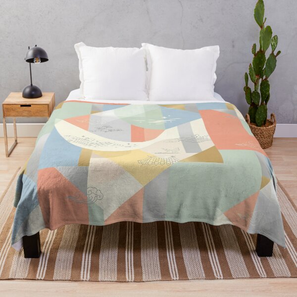 Item preview, Aesthetic Korean Heritage Pastel Geometric Pattern - Soft Modern Oriental Art designed and sold by SOOstudio73.