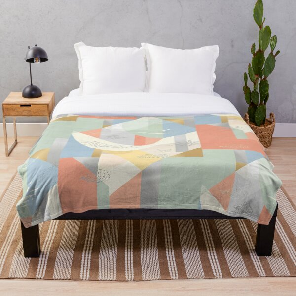 Item preview, Aesthetic Korean Heritage Pastel Geometric Pattern - Soft Modern Oriental Art designed and sold by SOOstudio73.