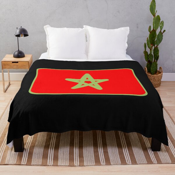 Item preview, MOROCCO Moroccan flag in red and green Moroccan flag design designed and sold by vibeno1.