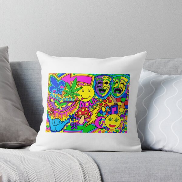 Item preview, Psychedelic Mardi Gras Collage Art designed and sold by shiftyourbarrie.