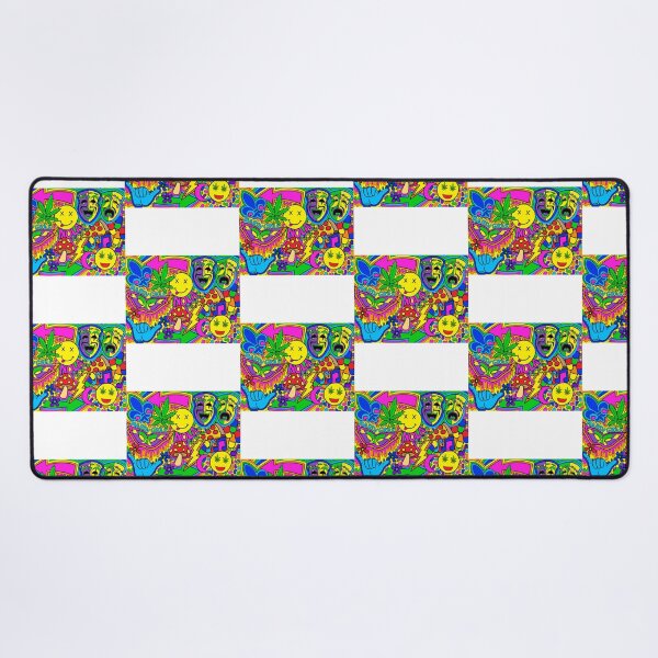 Item preview, Psychedelic Mardi Gras Collage Art designed and sold by shiftyourbarrie.