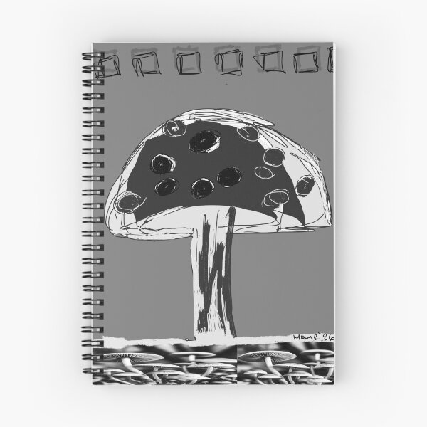 Item preview, B&W Mushroom designed and sold by mariaalexart22.