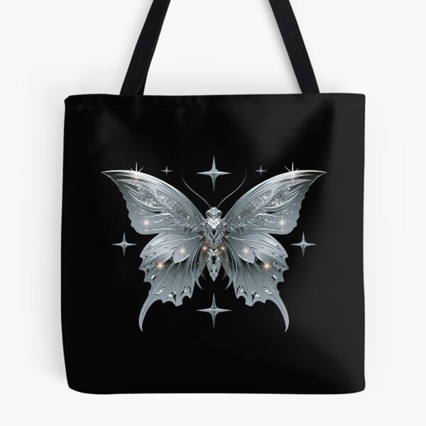 Item preview, Minimal Chrome Cyberpunk Butterfly – Y2K Cybercore Aesthetic designed and sold by daila70.