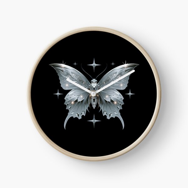 Item preview, Minimal Chrome Cyberpunk Butterfly – Y2K Cybercore Aesthetic designed and sold by daila70.