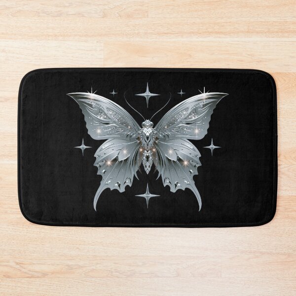 Item preview, Minimal Chrome Cyberpunk Butterfly – Y2K Cybercore Aesthetic designed and sold by daila70.