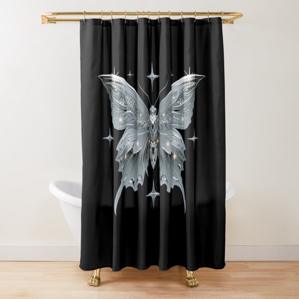 Item preview, Minimal Chrome Cyberpunk Butterfly – Y2K Cybercore Aesthetic designed and sold by daila70.
