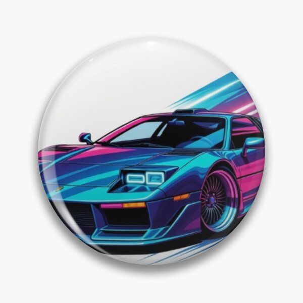 Item preview, 80s Synthwave Supercar - Retro Neon Vector Racing Art designed and sold by Nexus Space.