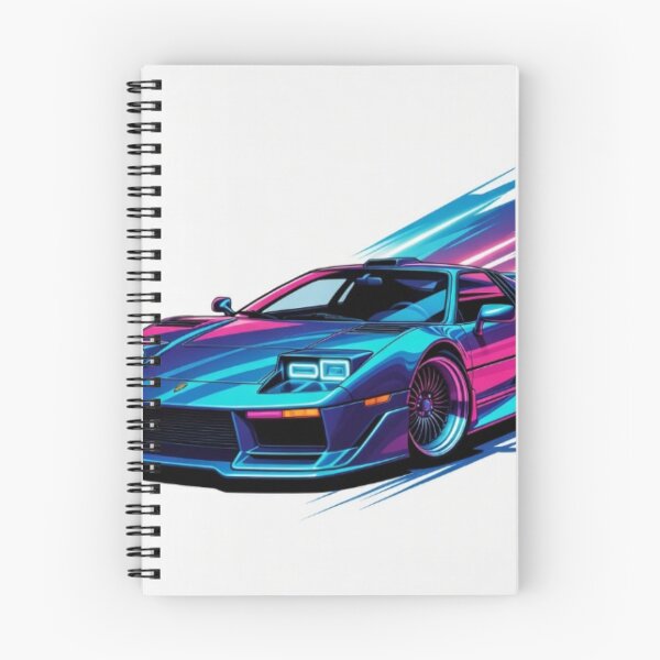 Item preview, 80s Synthwave Supercar - Retro Neon Vector Racing Art designed and sold by Nexus Space.