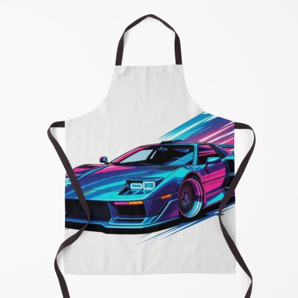 Item preview, 80s Synthwave Supercar - Retro Neon Vector Racing Art designed and sold by Nexus Space.