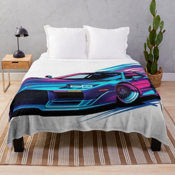 Item preview, 80s Synthwave Supercar - Retro Neon Vector Racing Art designed and sold by Nexus Space.