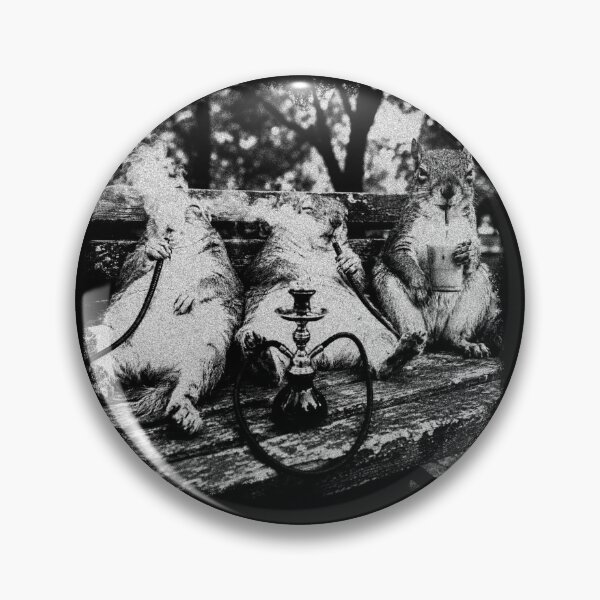 Item preview, Smoking Squirrels Bench Meme designed and sold by Inkversed.