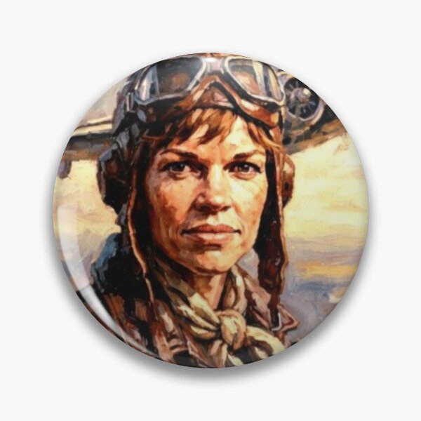 Item preview, Amelia Retro Biographical Aviation Tribute Art Poster designed and sold by Art's Diner.