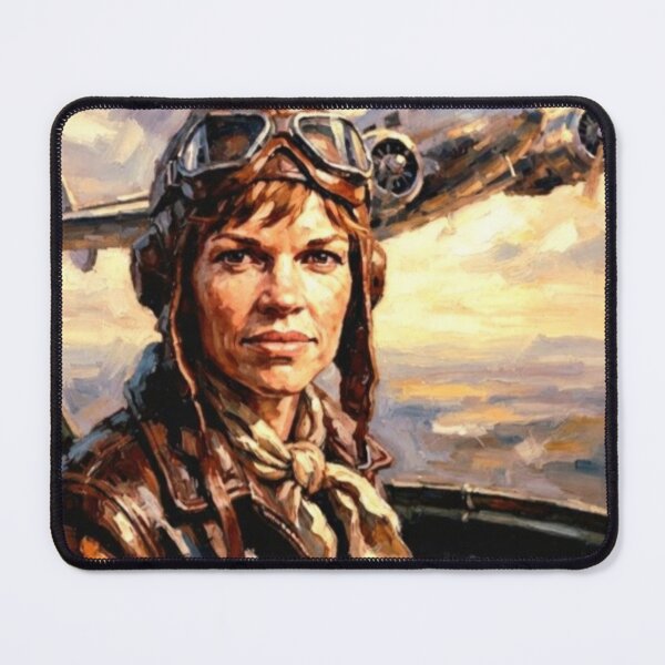 Item preview, Amelia Retro Biographical Aviation Tribute Art Poster designed and sold by Art's Diner.