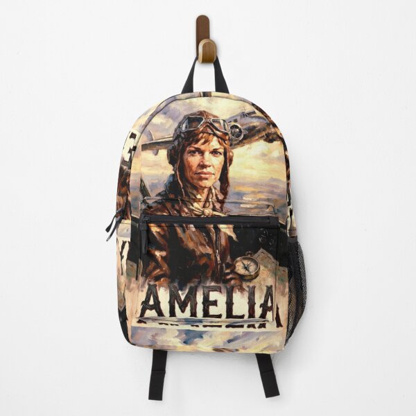 Item preview, Amelia Retro Biographical Aviation Tribute Art Poster designed and sold by Art's Diner.