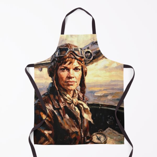Item preview, Amelia Retro Biographical Aviation Tribute Art Poster designed and sold by Art's Diner.
