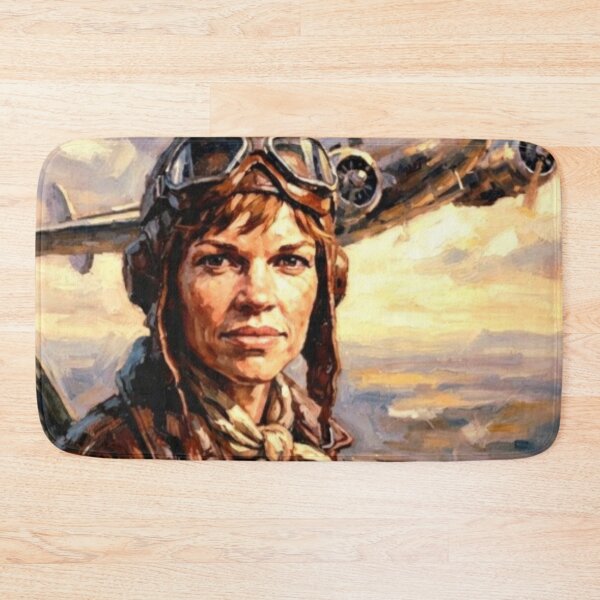 Item preview, Amelia Retro Biographical Aviation Tribute Art Poster designed and sold by Art's Diner.